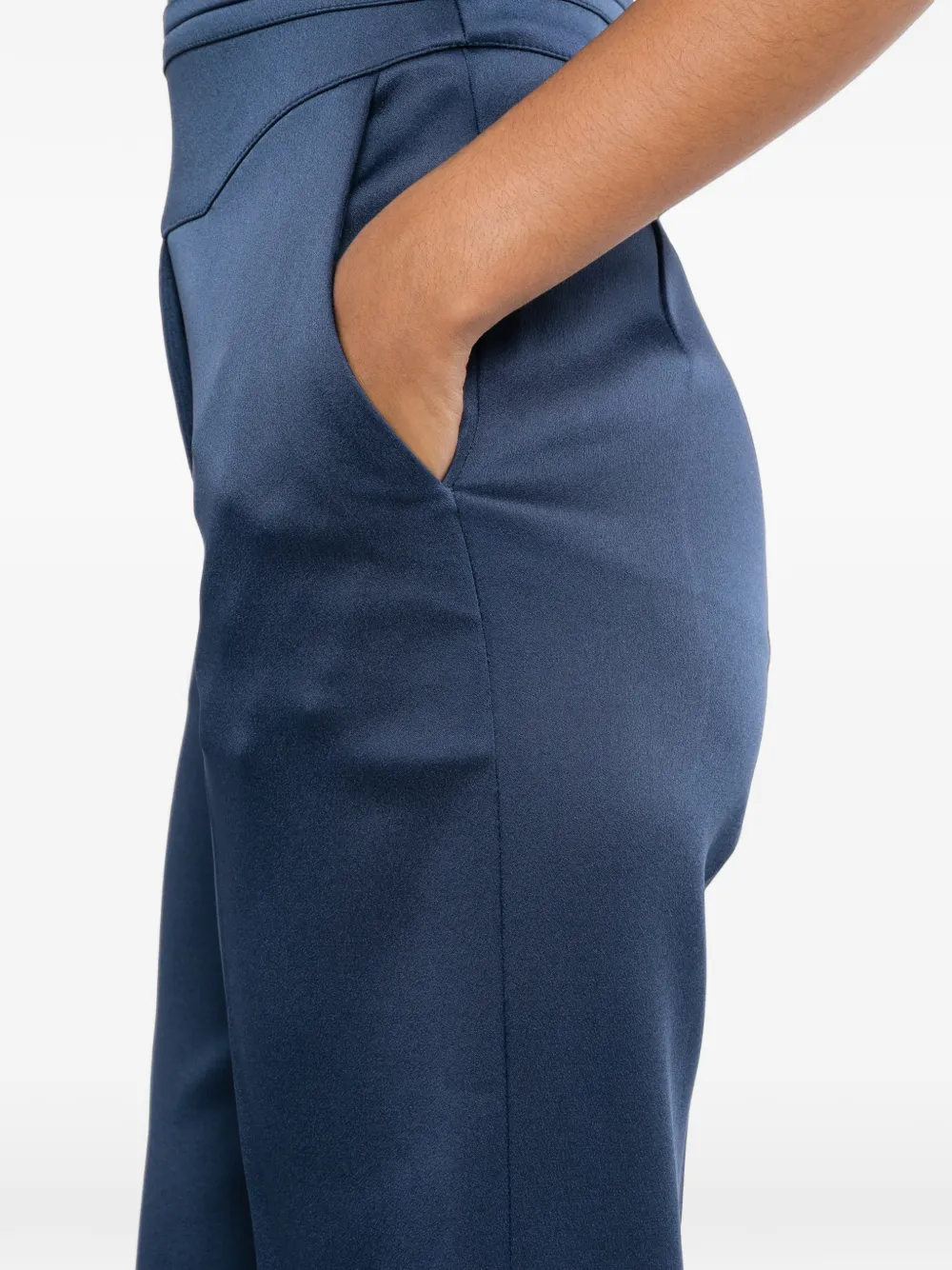 Elie Saab Jumpsuit met cummerbund-detail Blauw
