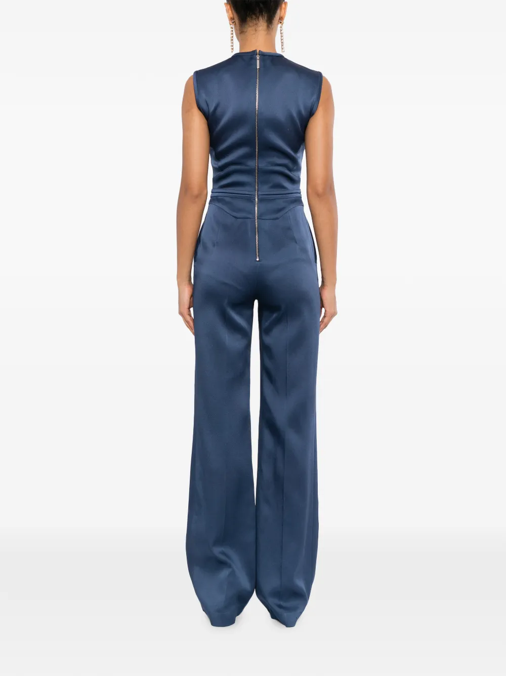 Elie Saab Jumpsuit met cummerbund-detail Blauw