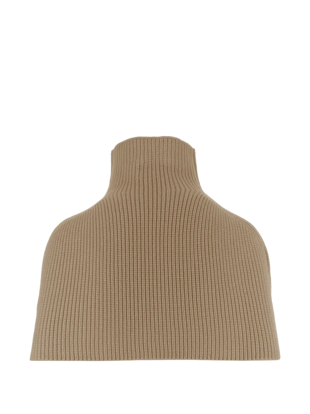 SA SU PHI Ribgebreide top met col Beige