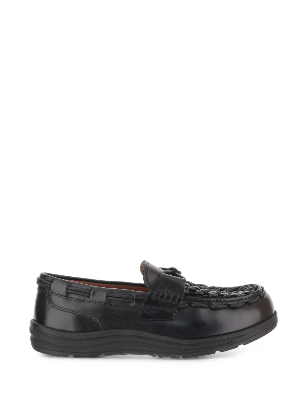KEEN FOOTWEAR woven-detail loafers - Schwarz