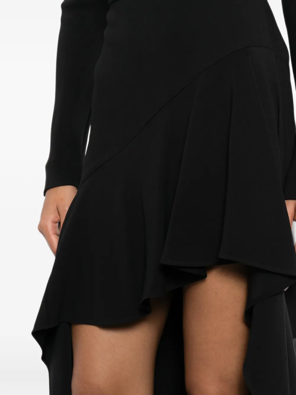 Elie Saab high-low hem dress Zwart