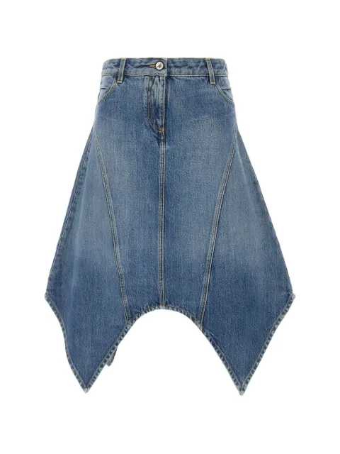 The Attico panelled asymmetric midi skirt