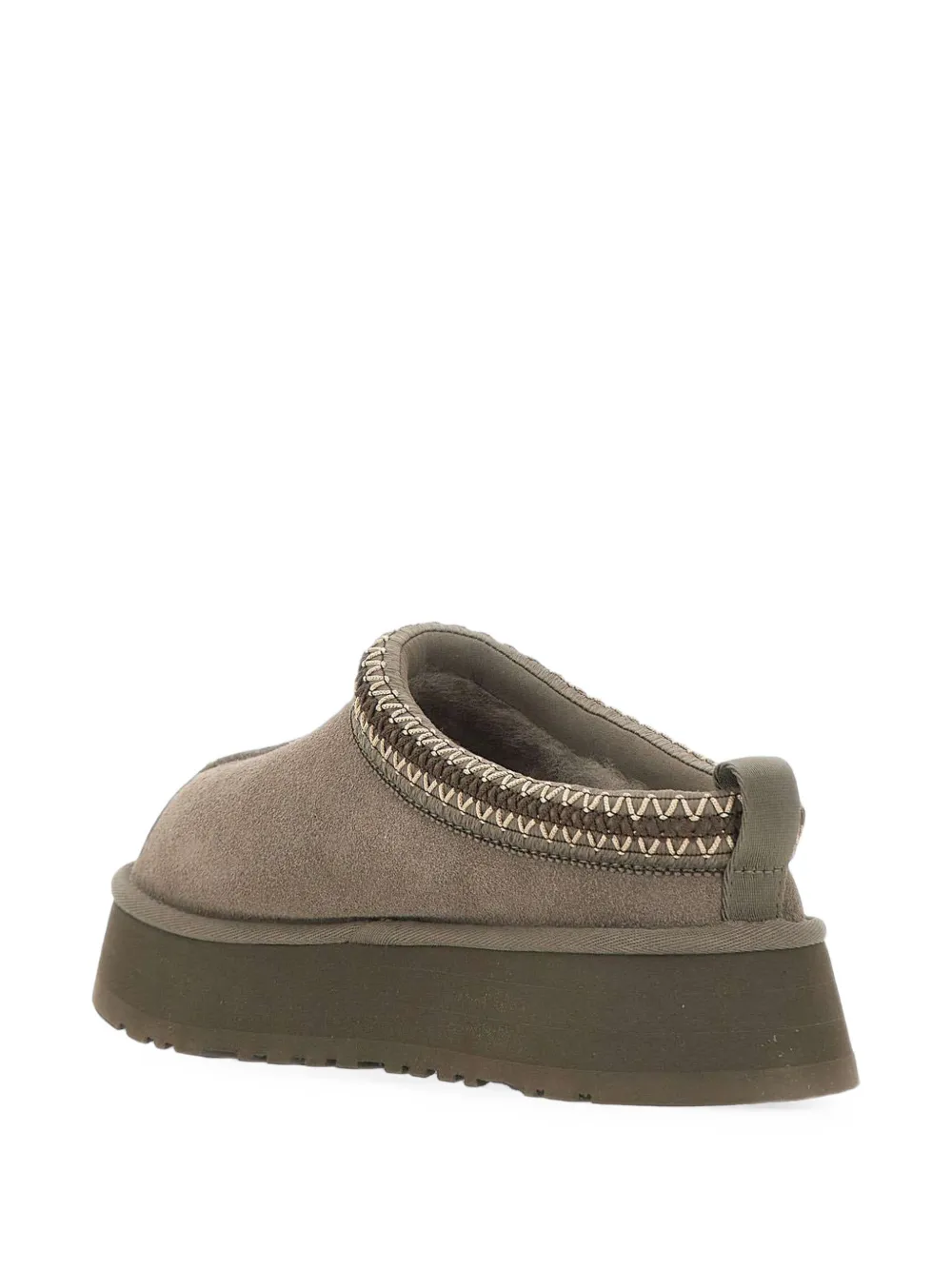UGG Tazz II embroidered-trim slippers Grijs