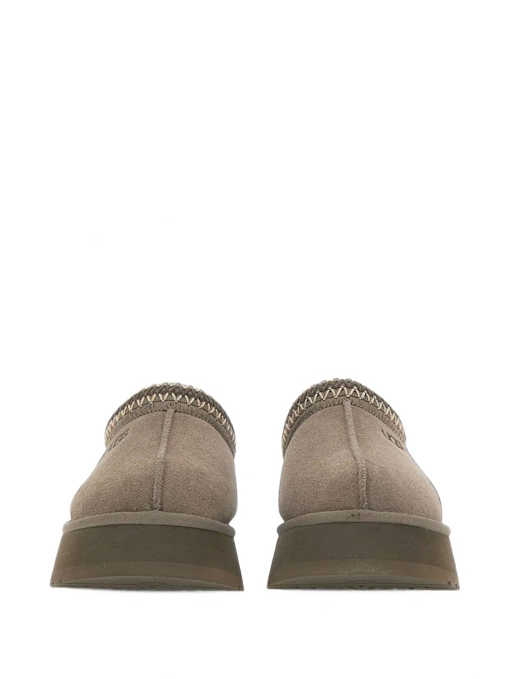 UGG Tazz II embroidered-trim slippers Grijs