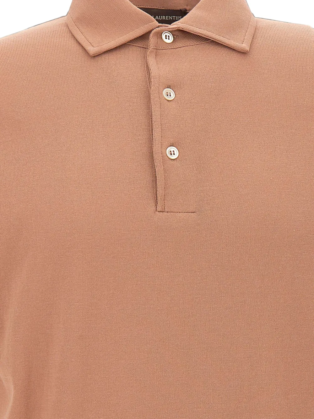 Filippo de Laurentiis ブラウン、ポロニット Filippo De Laurentiis クレープニット ポロシャツ | ブラウン