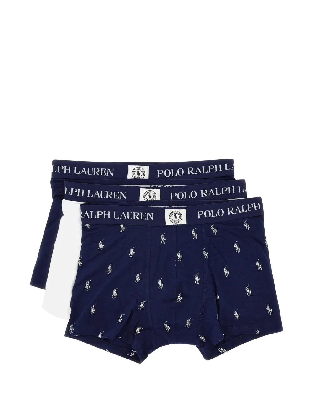 Polo Ralph Lauren logo-waistband stretch-cotton boxers (set of three) - Blu