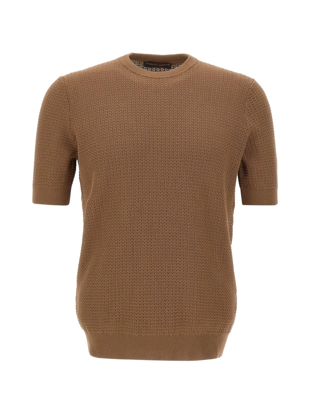 Filippo De Laurentiis interwoven cotton sweater - Braun