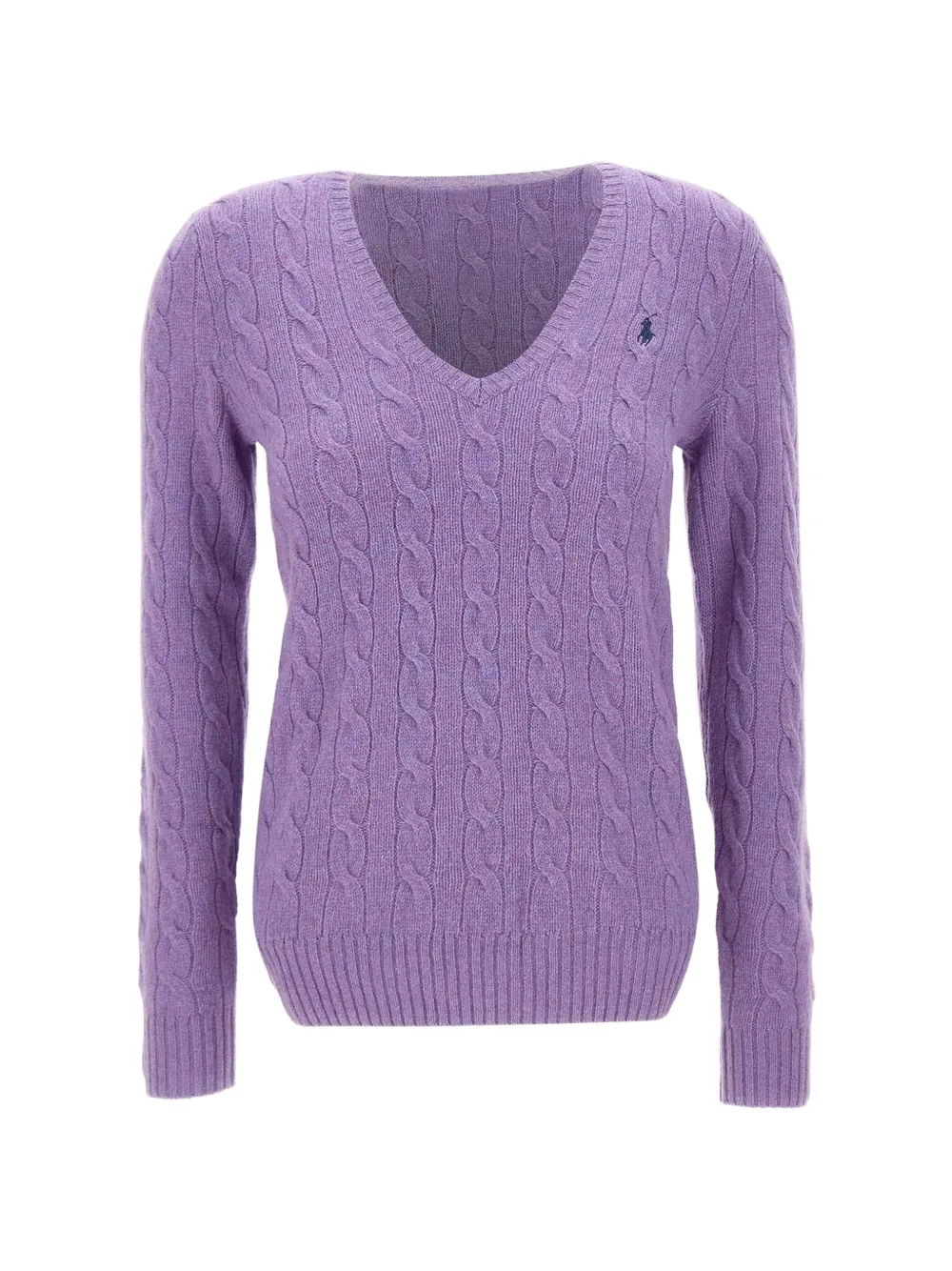 Polo Ralph Lauren embroidered-logo sweater - Viola