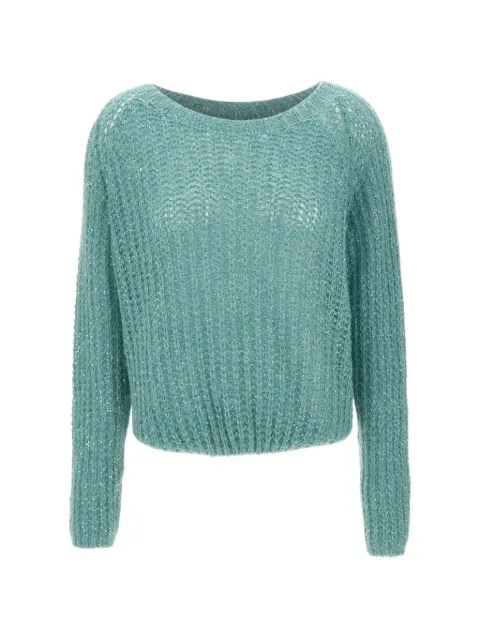 kaos sequin-embellished openwork knit