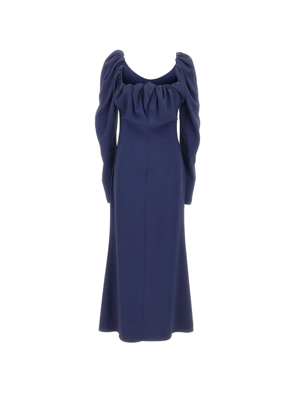 Vivienne Westwood gathered-neckline A-line maxi dress - Blau