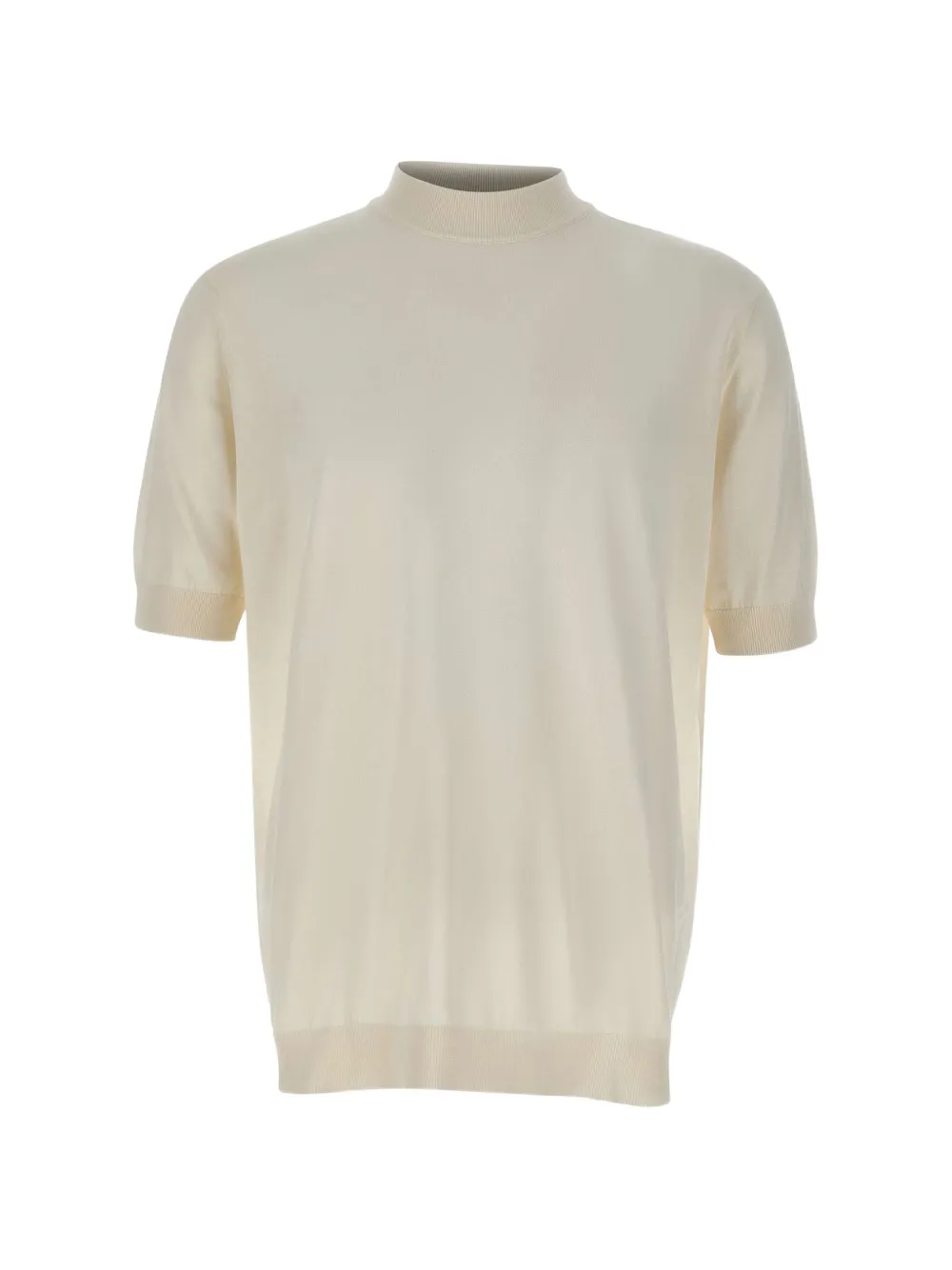 Filippo De Laurentiis mock-neck short-sleeve fine-knit top · 54