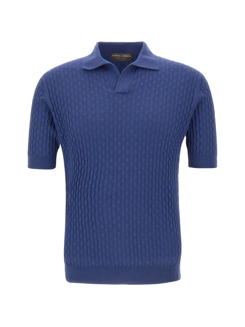 Filippo De Laurentiis Skipper textured-weave shirt - Blau
