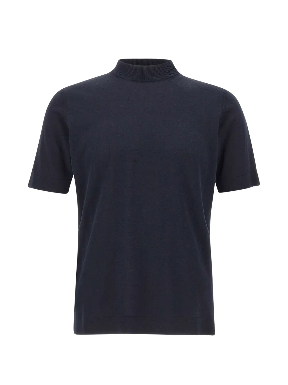 Filippo De Laurentiis mock-neck fine-knit top - Blu