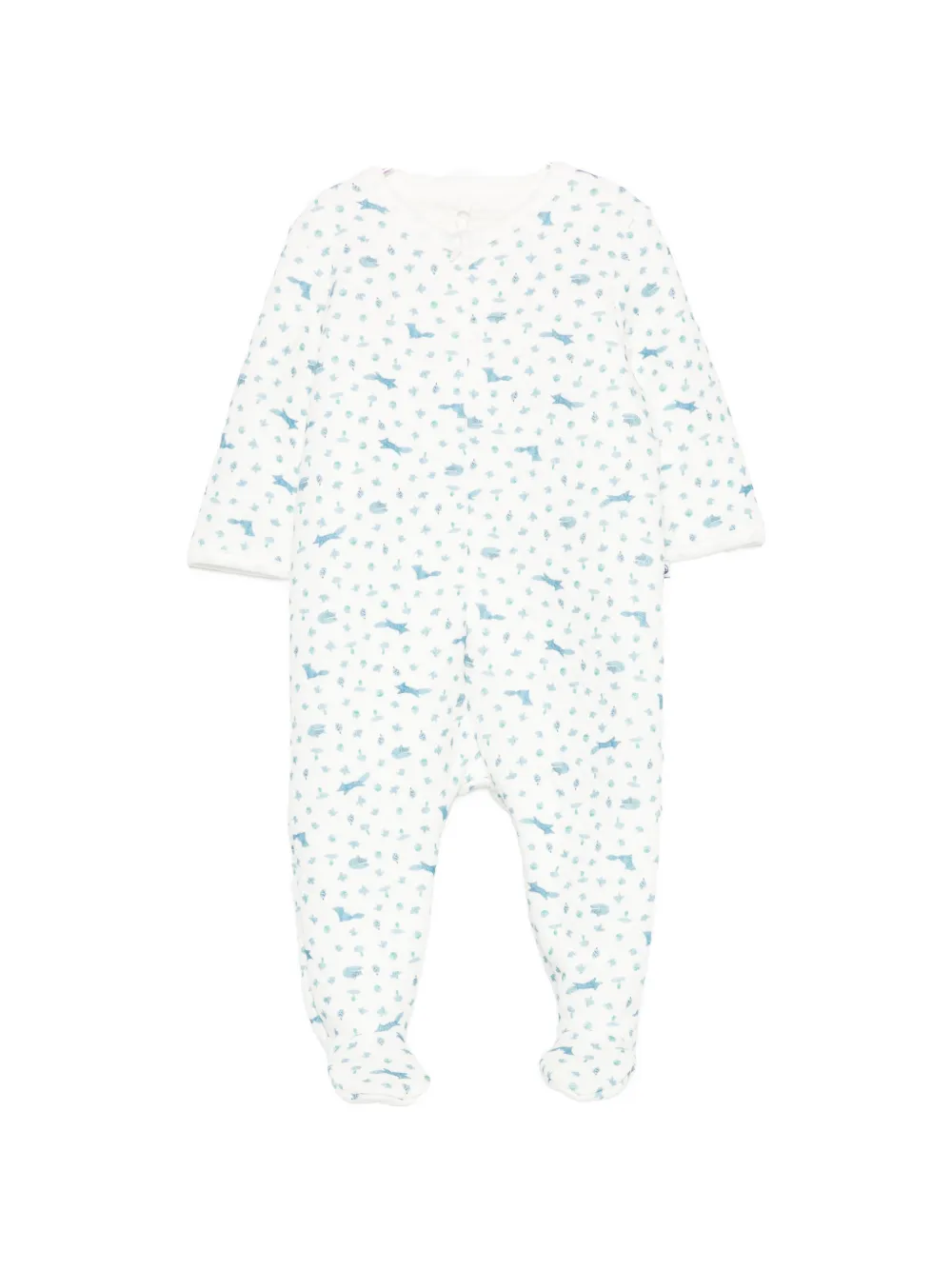 Petit Bateau graphic-print long-sleeve pajama - Weiß