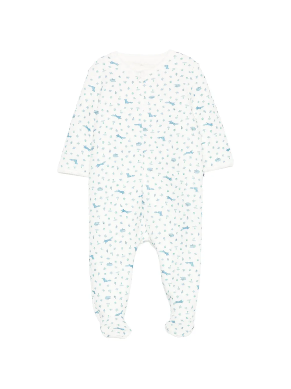 Petit Bateau graphic-print long-sleeve pajama - Bianco