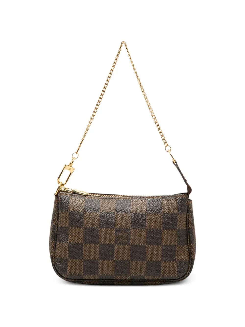 Louis Vuitton Pre-Owned Borsa a mano Mini Pochette Accessoires in tela Damier Ébène 2008 - Marrone