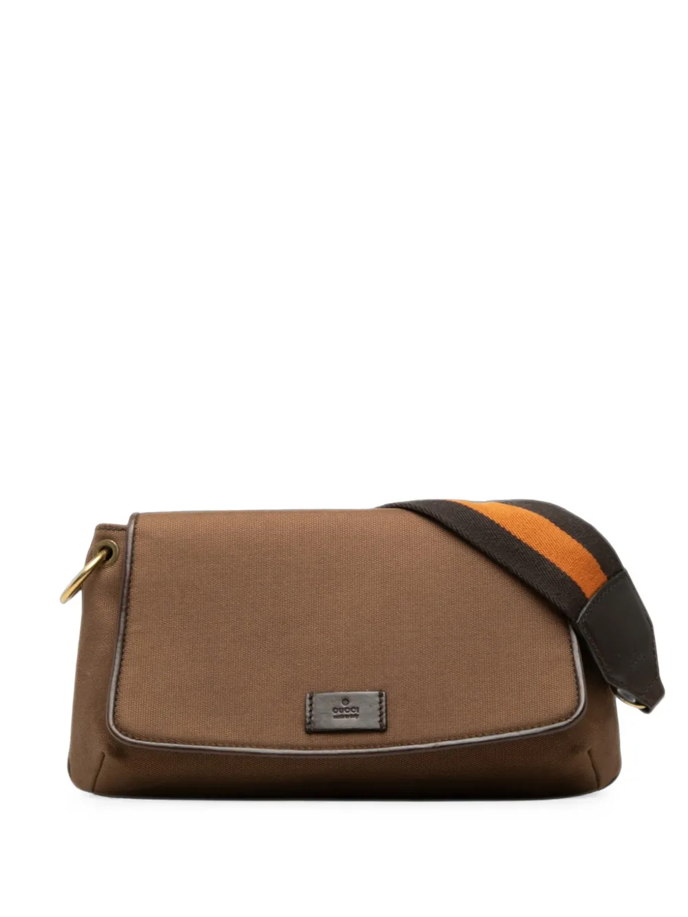 Gucci Pre-Owned 2000-2015 Canvas Web shoulder bag - Braun