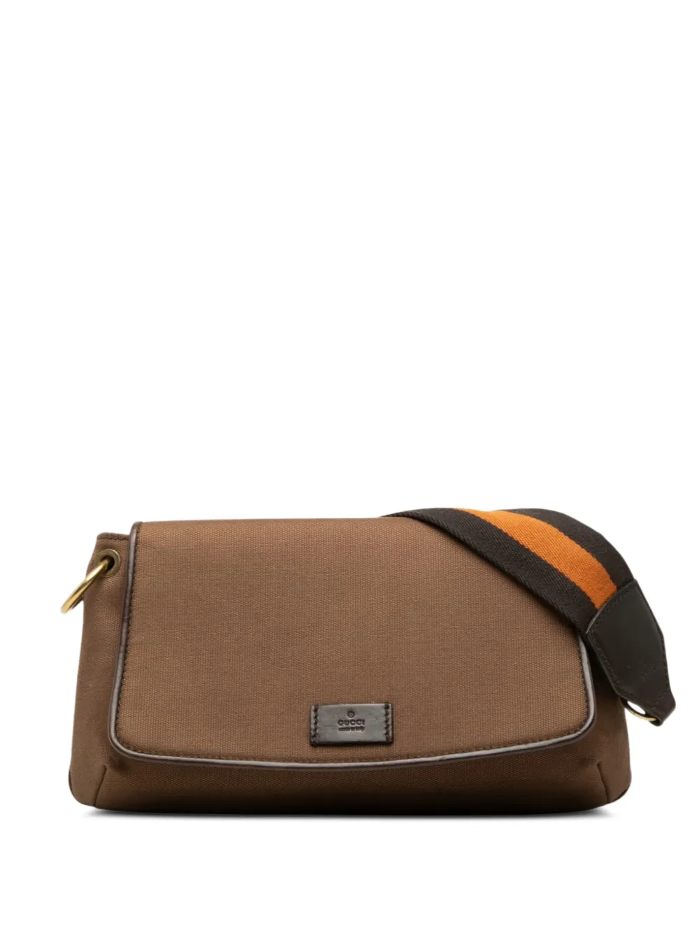 Gucci Pre-Owned 2000-2015 Canvas Web shoulder bag - Marrone