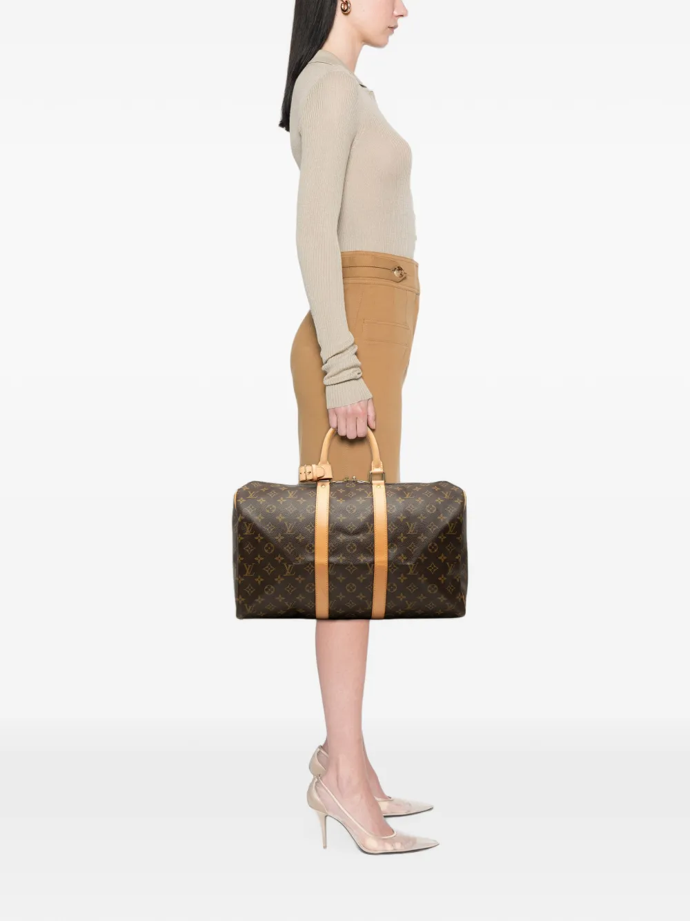 Louis Vuitton Pre-Owned 2003 Monogram Keepall 45 travel bag - Marrone
