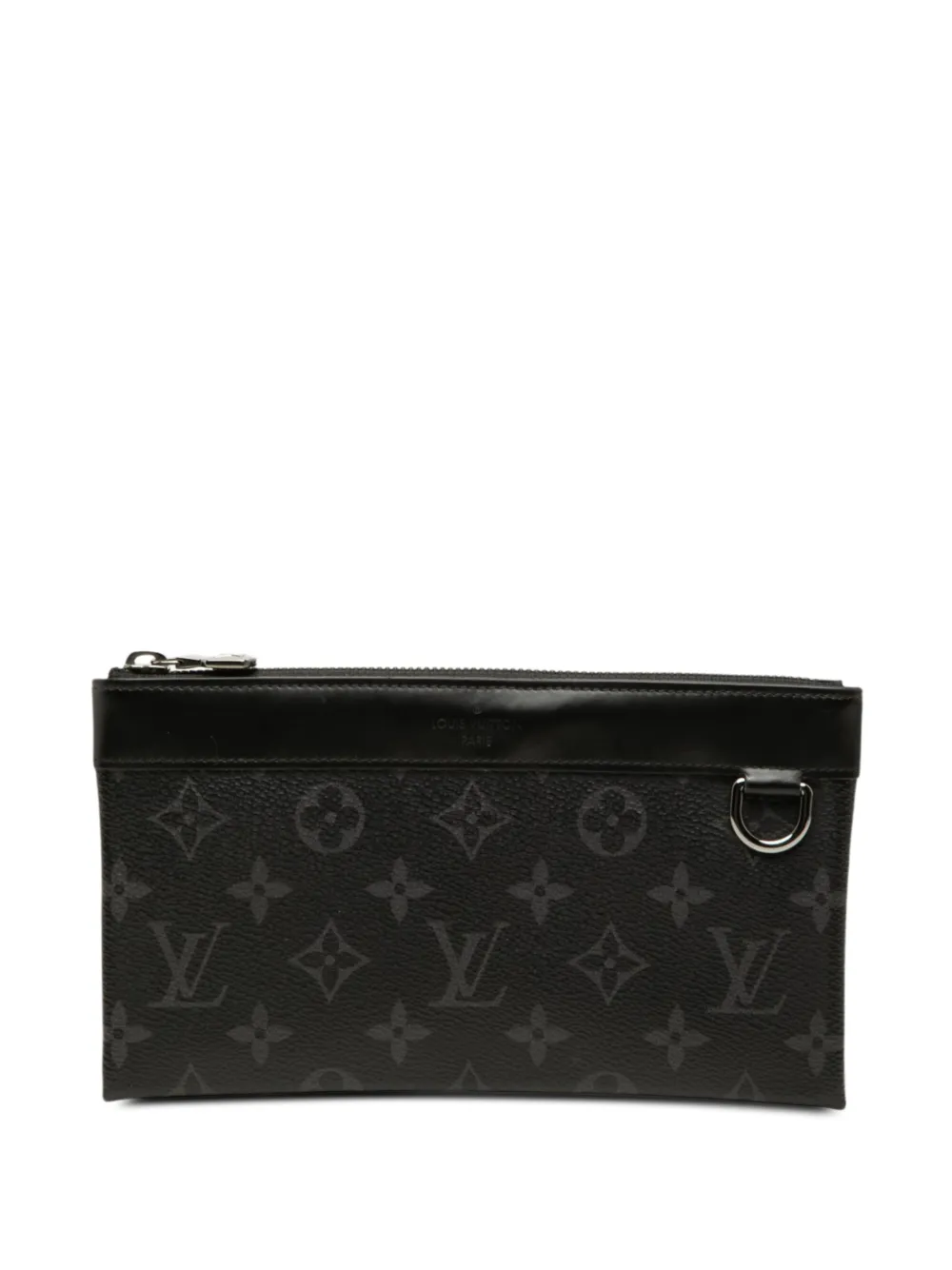 Louis Vuitton Pre-Owned 2020 Monogram Eclipse Pochette Discovery PM clutch bag - Black