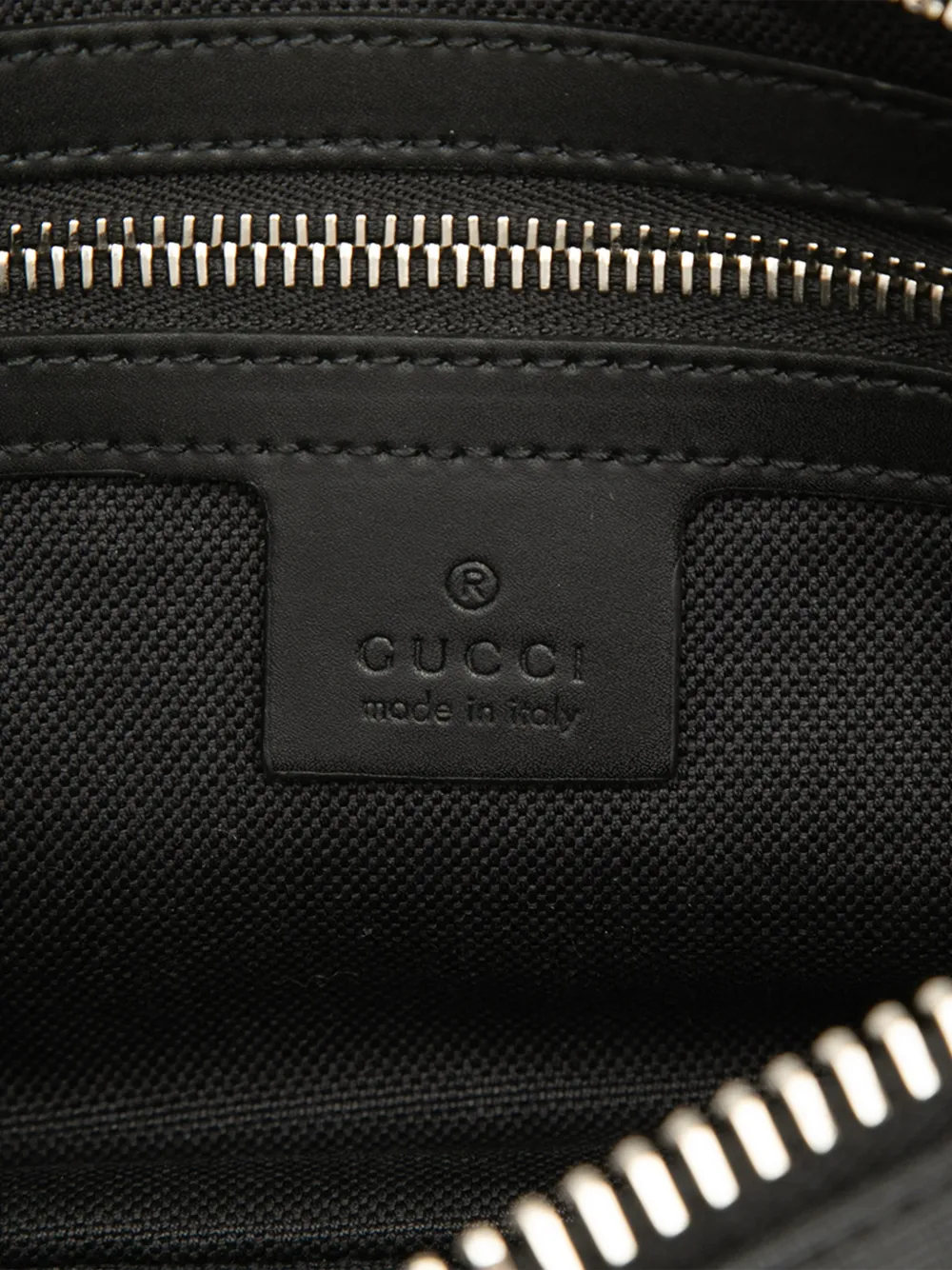 Gucci Pre-Owned 2000-2015 GG Supreme Web heuptas Zwart