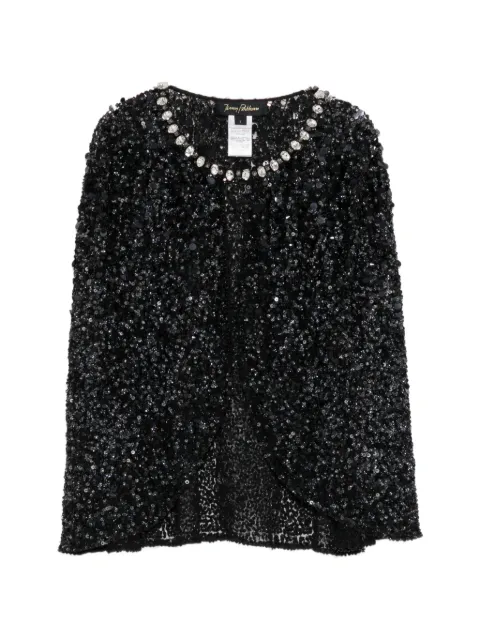 Jenny Packham sequin-embellished capelet jacket