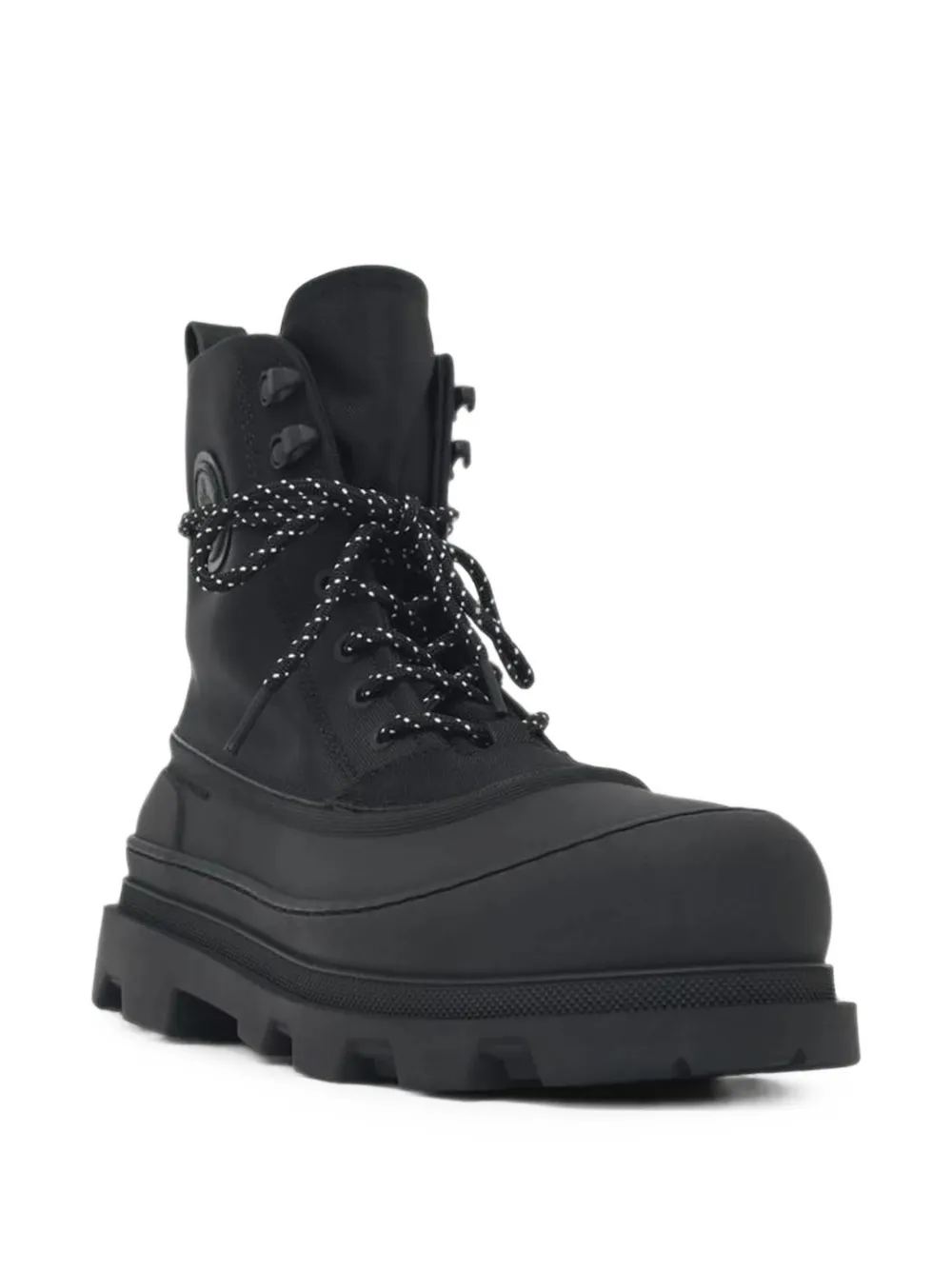 Moncler Vera Sheal logo-patch chunky boots Zwart