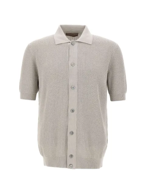 Filippo De Laurentiis textured-knit short-sleeve shirt