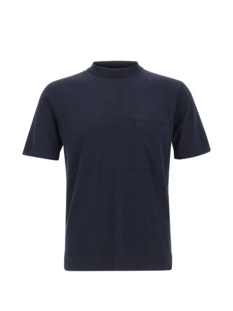 Filippo De Laurentiis chest-pocket ribbed-neck T-shirt