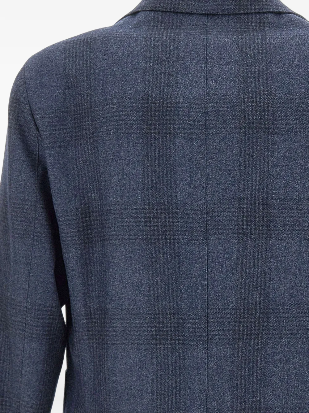 Barba Easy geruite blazer Blauw