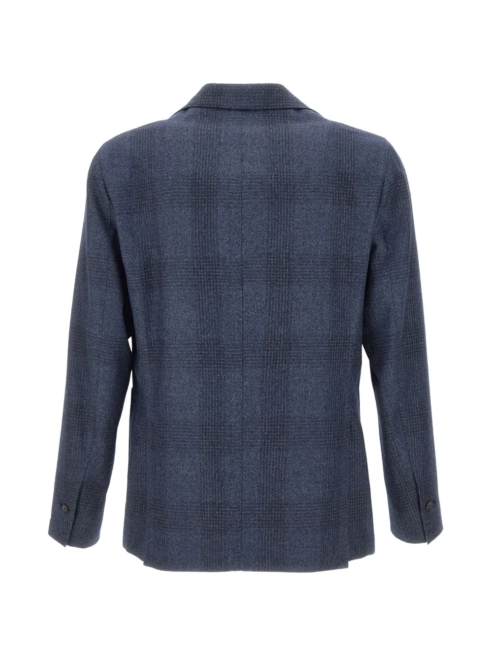 Barba Easy geruite blazer Blauw