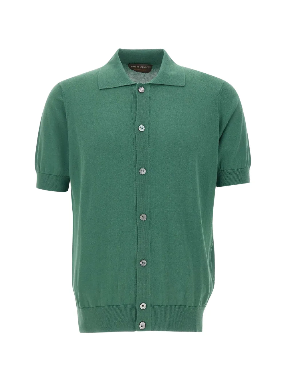Filippo De Laurentiis short-sleeve cotton shirt - Verde