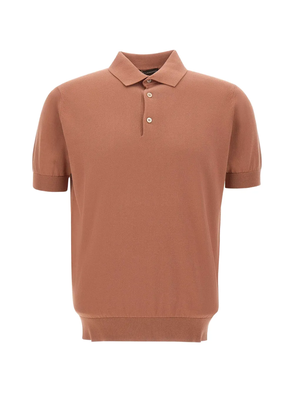 Filippo De Laurentiis Poloshirt mit gerippten Details - Orange