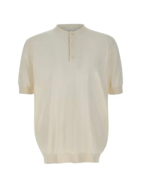Filippo De Laurentiis half-button short-sleeve T-shirt