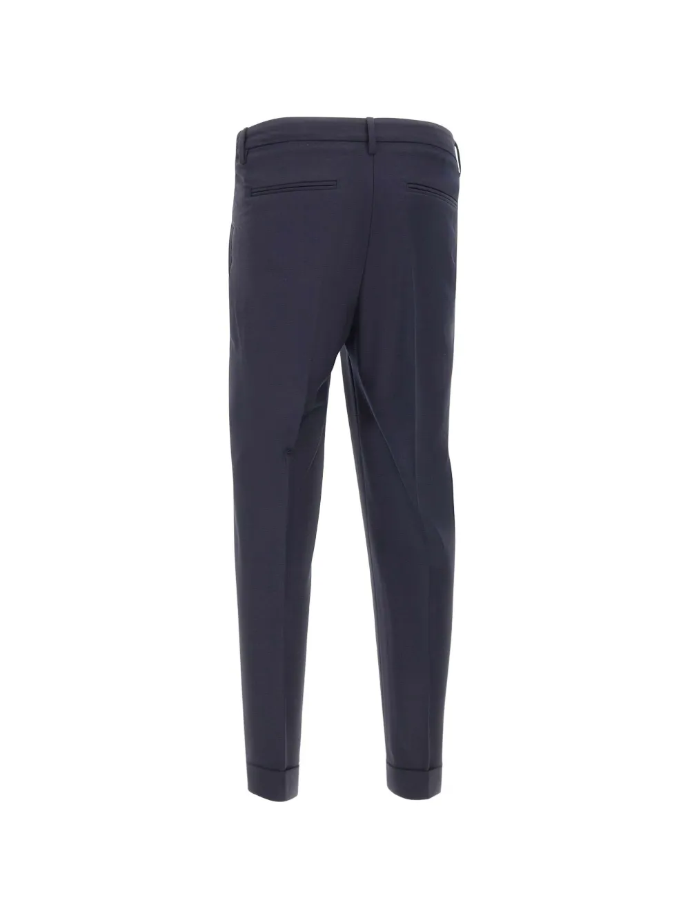 DEVORE Geplooide broek met omgeslagen pijpen Blauw