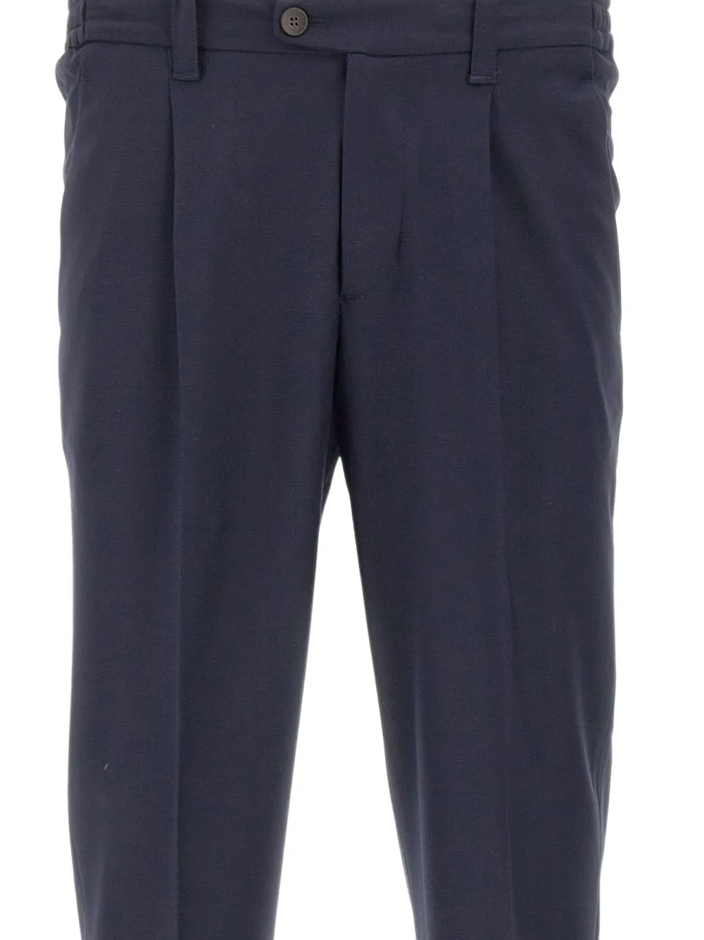 DEVORE Geplooide broek met omgeslagen pijpen Blauw