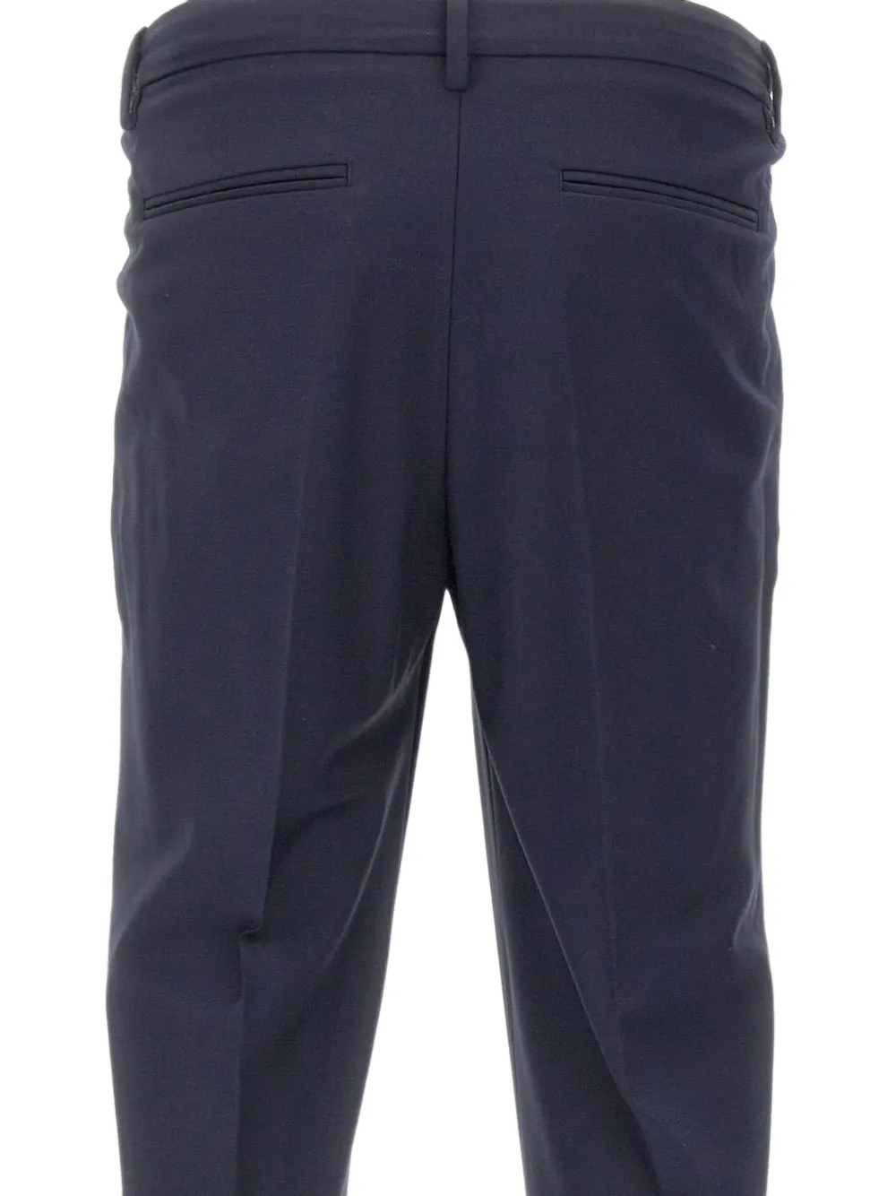 DEVORE Geplooide broek met omgeslagen pijpen Blauw