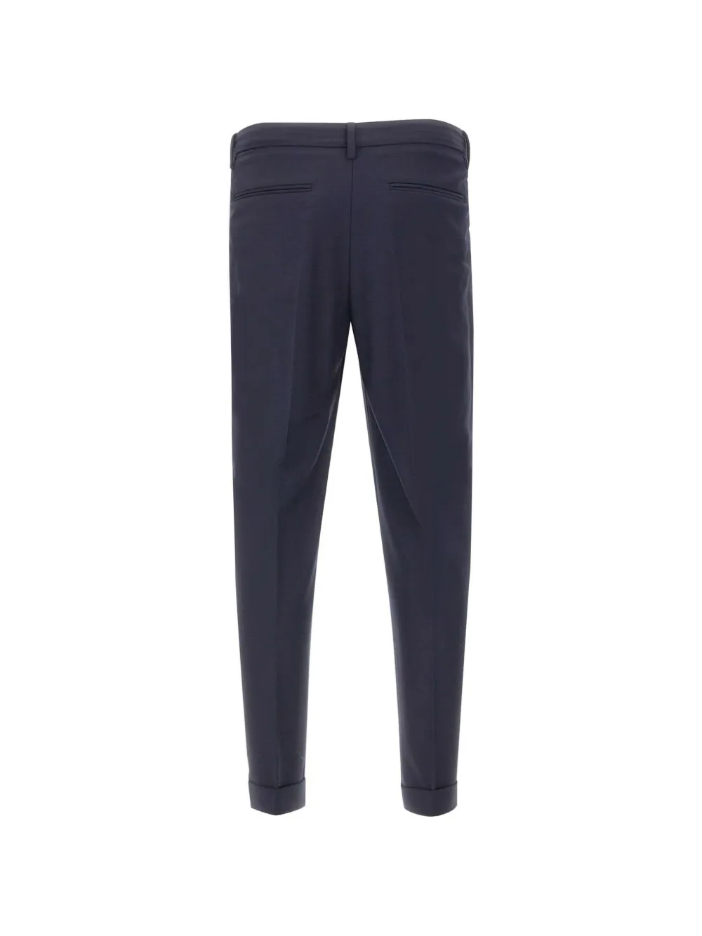 DEVORE Geplooide broek met omgeslagen pijpen Blauw