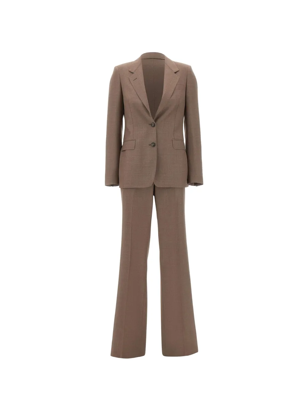 Tagliatore single-breasted virgin wool suit - Braun