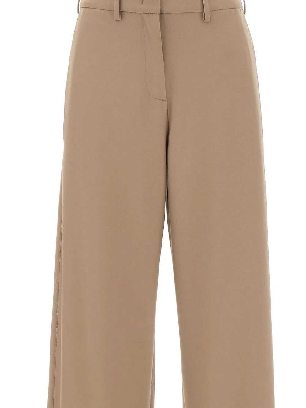 Fabiana Filippi Spoleto broek met wijde pijpen Beige