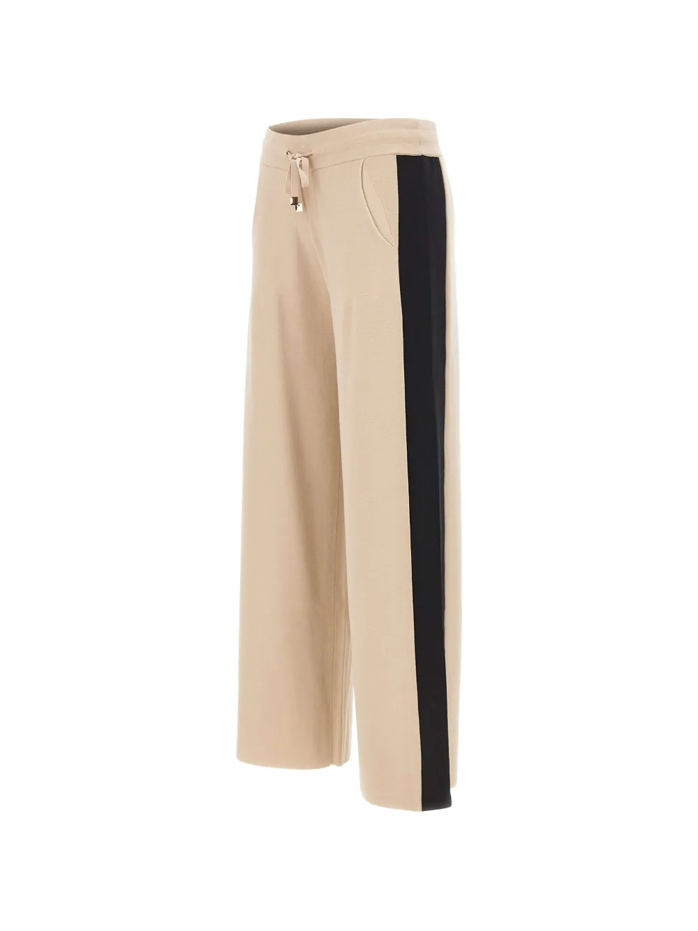 ELENA MIRÒ Broek met wijde pijpen Beige