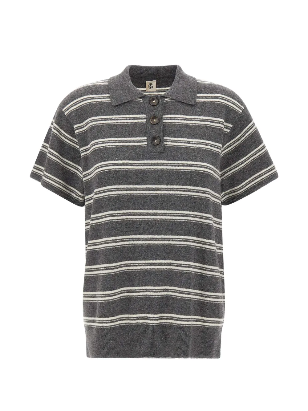 The Garment striped polo shirt - Grigio