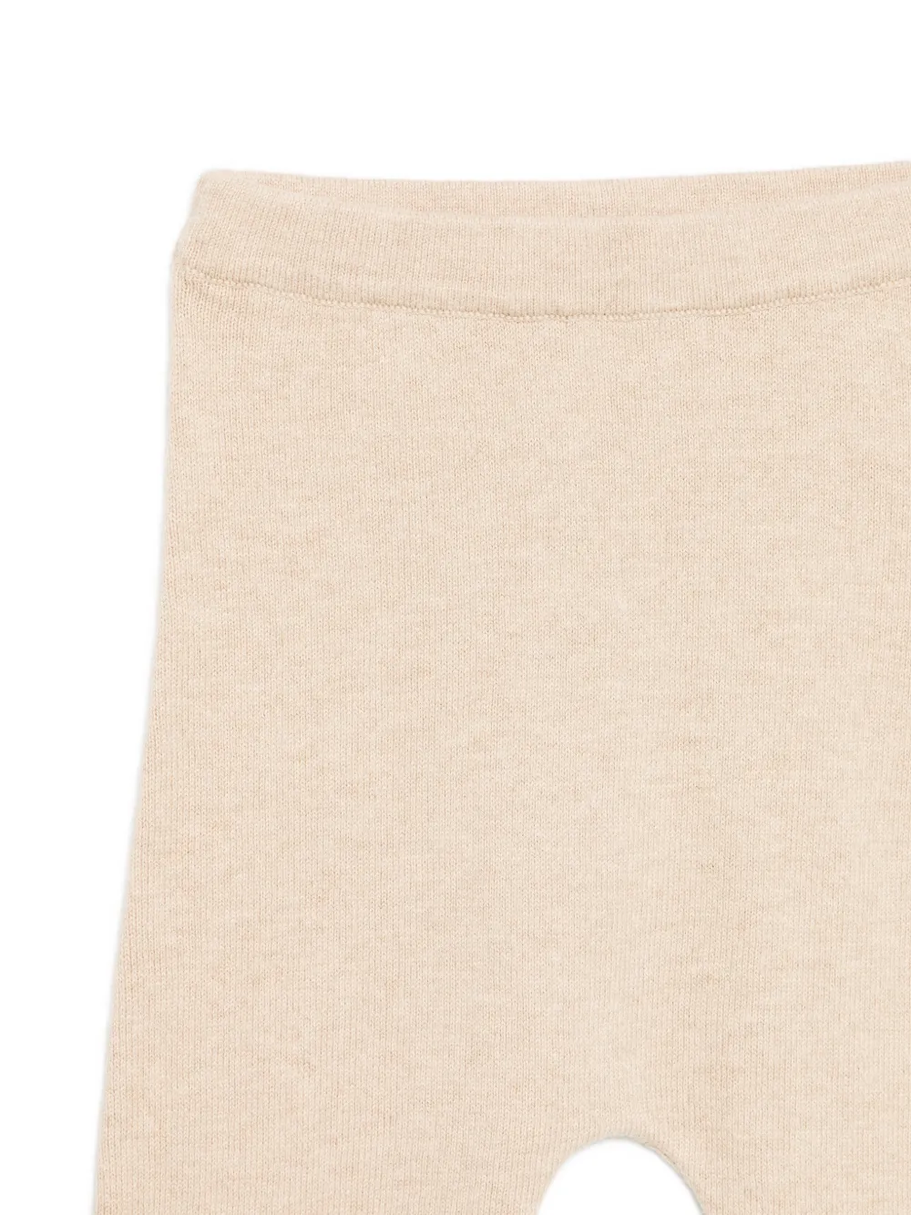 Petit Bateau Gebreide broekset met konijn-intarsia Beige
