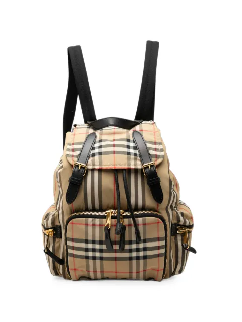 Burberry Pre-Owned mochila de lona revestida House Check 2000-2017