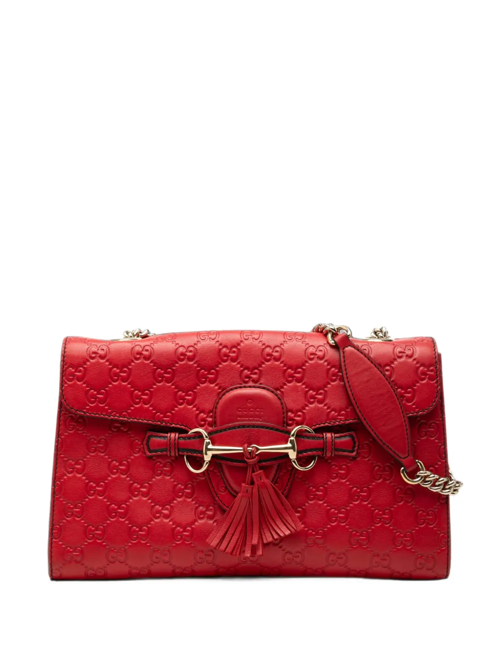 Gucci Pre-Owned 2000-2015 Medium Guccissima Emily shoulder bag - Rosso
