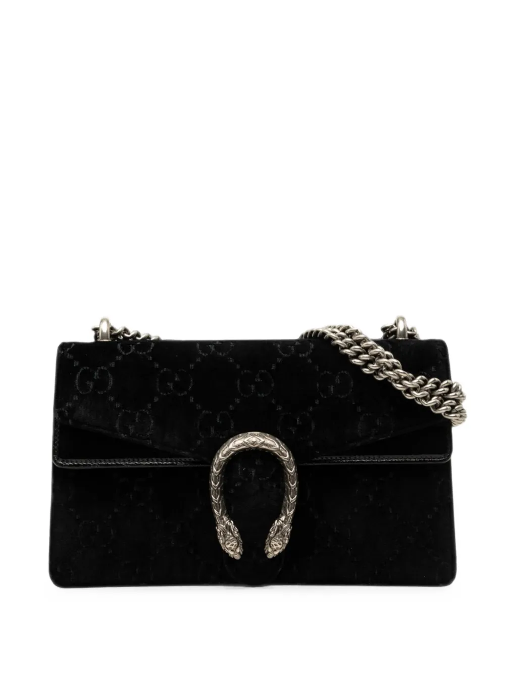 Gucci Pre-Owned 2016-2026 Medium GG Velvet Dionysus shoulder bag - Schwarz