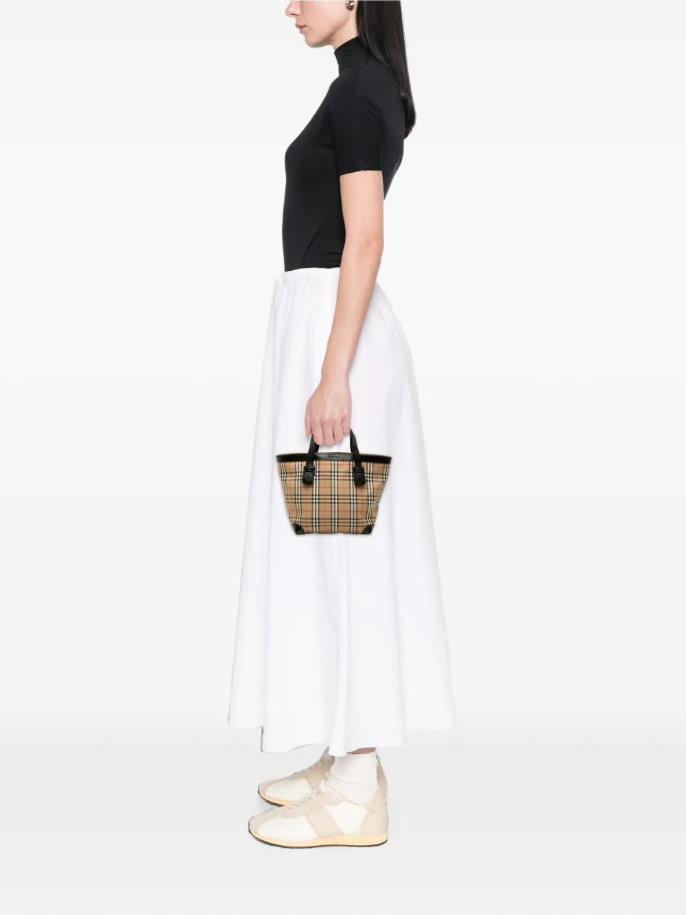 Burberry Pre-Owned 2000-2017 Haymarket Check Coated Canvas tote bag - Nude