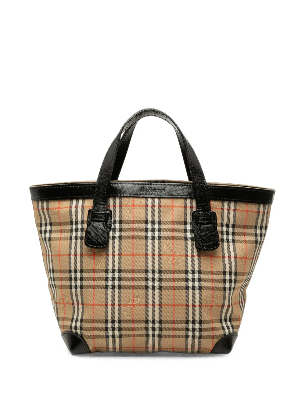 Burberry Pre-Owned 2000-2017 Haymarket Check Coated Canvas tote bag - Toni neutri