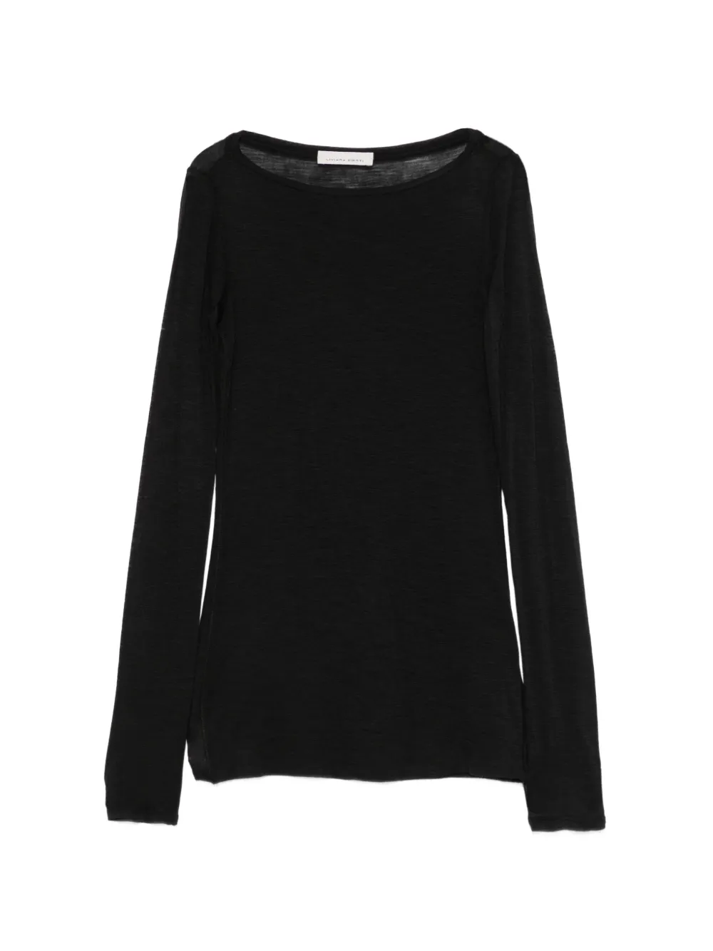Liviana Conti long-sleeve boat-neck T-shirt