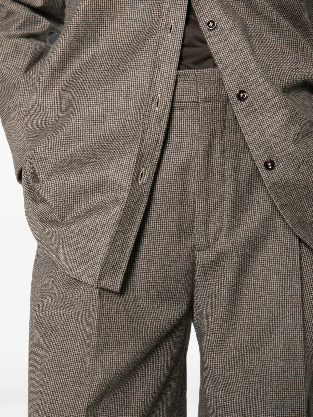 Tagliatore Broek met wijde pijpen Bruin